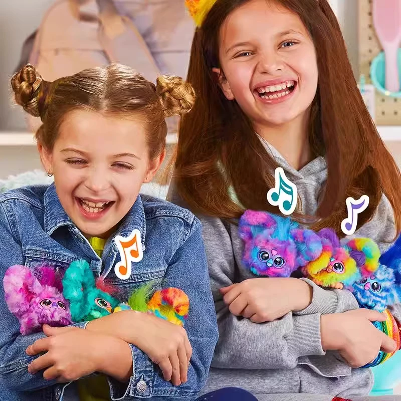 Hasbro Furby Pluszowa Zabawka Mówiąca Rejestrująca się Sowa Imprezowa Wypchana Maskotka Phoebe Elf Elektroniczny Zwierzak Inteligentne Lalki Prezenty dla Dzieci