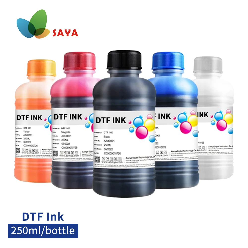 6PCS*250ML DTF ink kit for direct transfer film/PET film DTF ink for Epson L1800 L800 L805 DX5 DX7 I3200 Printhead /DTF printer