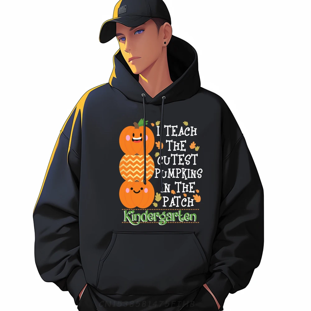 

Teach The Cutest Pumpkins In Patch Kindergarten Halloween Grahpic Tee Hoodie Mens Hoodie Normal