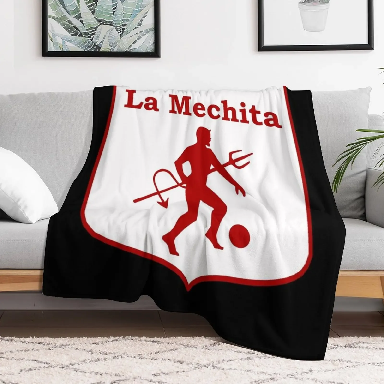 America de Cali Logo - La Mechita Throw Blanket Luxury Brand Polar Blankets