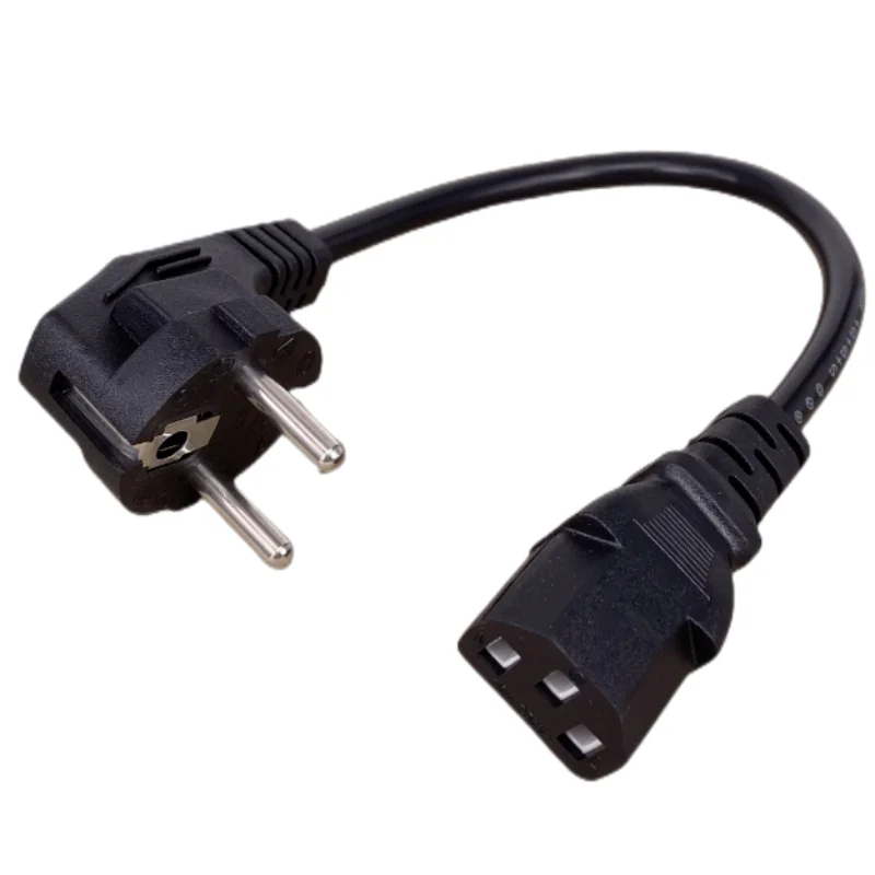 CEE7/7 to IEC C13 Power Cords, 10A, 250V, H05VV-F 0.75mm Cable ,Short  to C13 Power cord,30cm/50CM