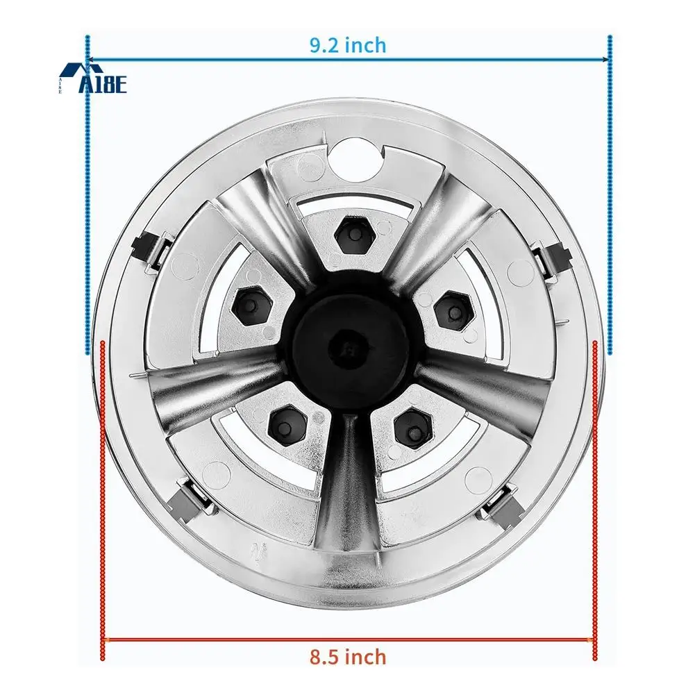 

A18E-4Pcs Golf Cart Hubcaps,8 Inch SS Chrome Golf Cart Hub Caps,Shiny Wheel Covers Hubcaps For Yamaha,EZGO,Club Car Golf Cart