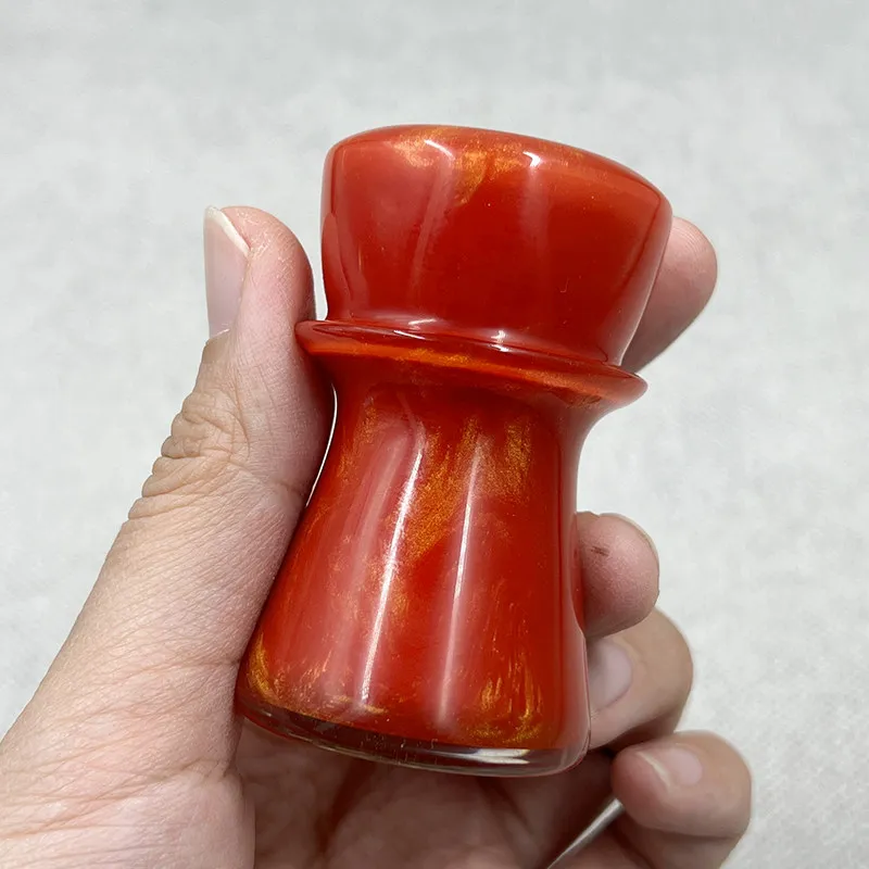 = Red Gold Flame Handle Beard Men's Shaving Brush Shaving Tool Badger Knot Shaving Brush Handle