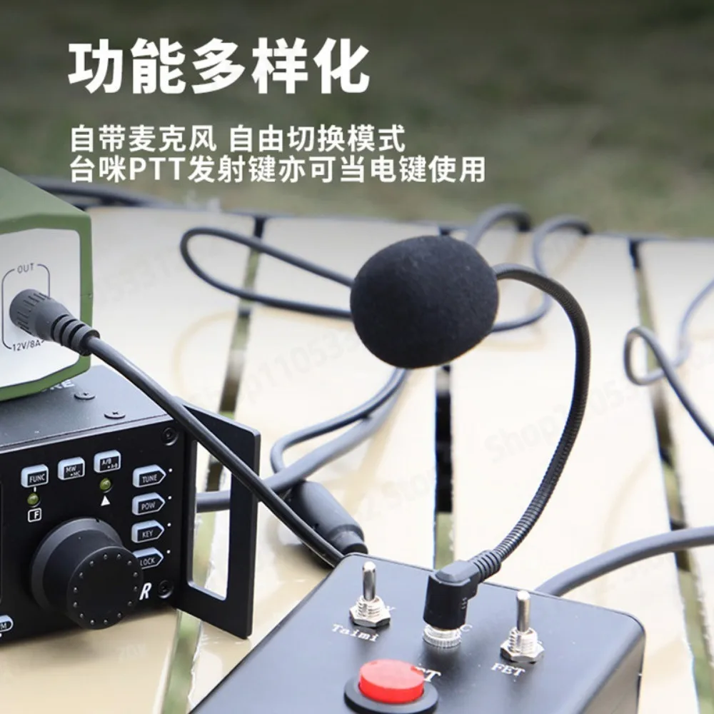 1 Key PTT Adapter for Yaesu Xiegu Shortwave Radio Microphone