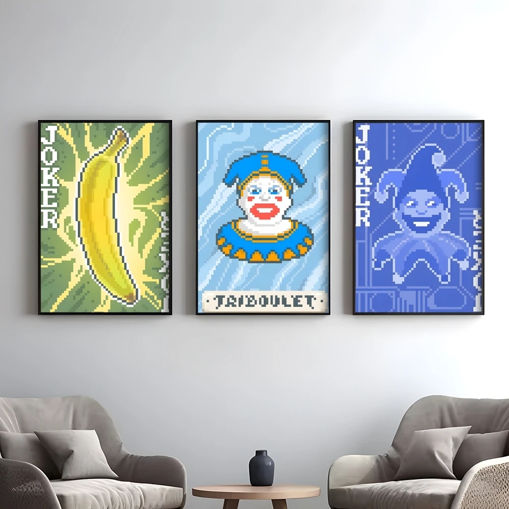 Video Game B-Balatro Poster Elegant And Affordable Wall Art Stickers For Dormitory Living Room And Bedroom Spaces