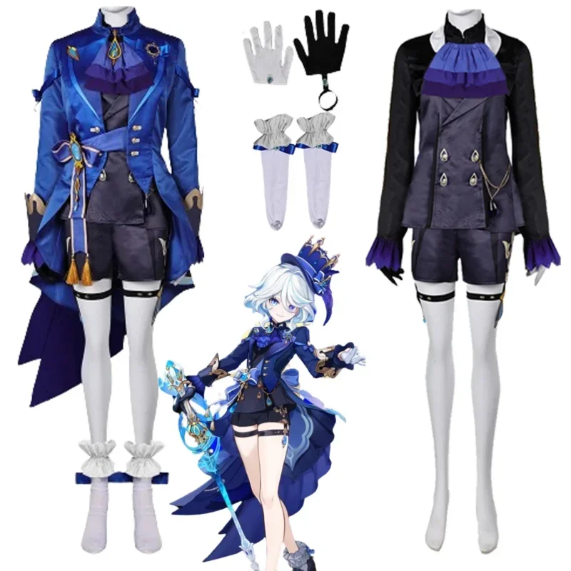 SN88 Furina Cosplay Fantasy Gloves Suits Anime Game Genshin Impact Costume Disguise Adult Women Roleplay Fantasia Outfits Female