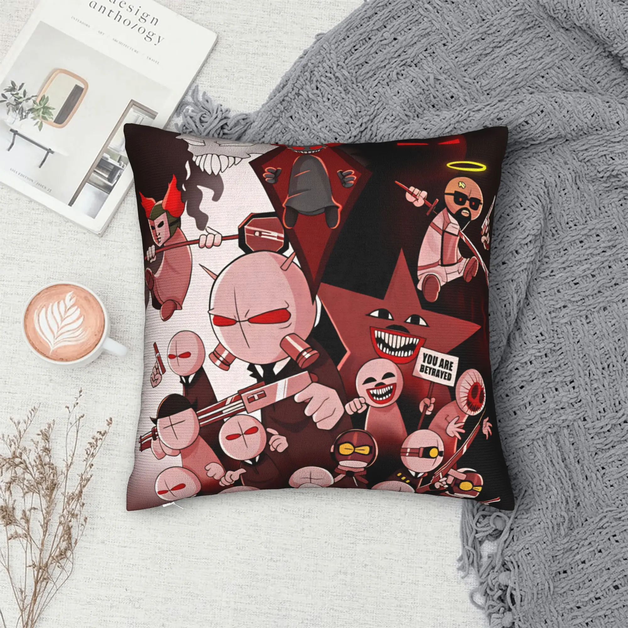 MADNESS COMBAT Pillowcases  Cute Funny Pillow Case For Sofa Bedroom Home Decor Custom Pillow Cover