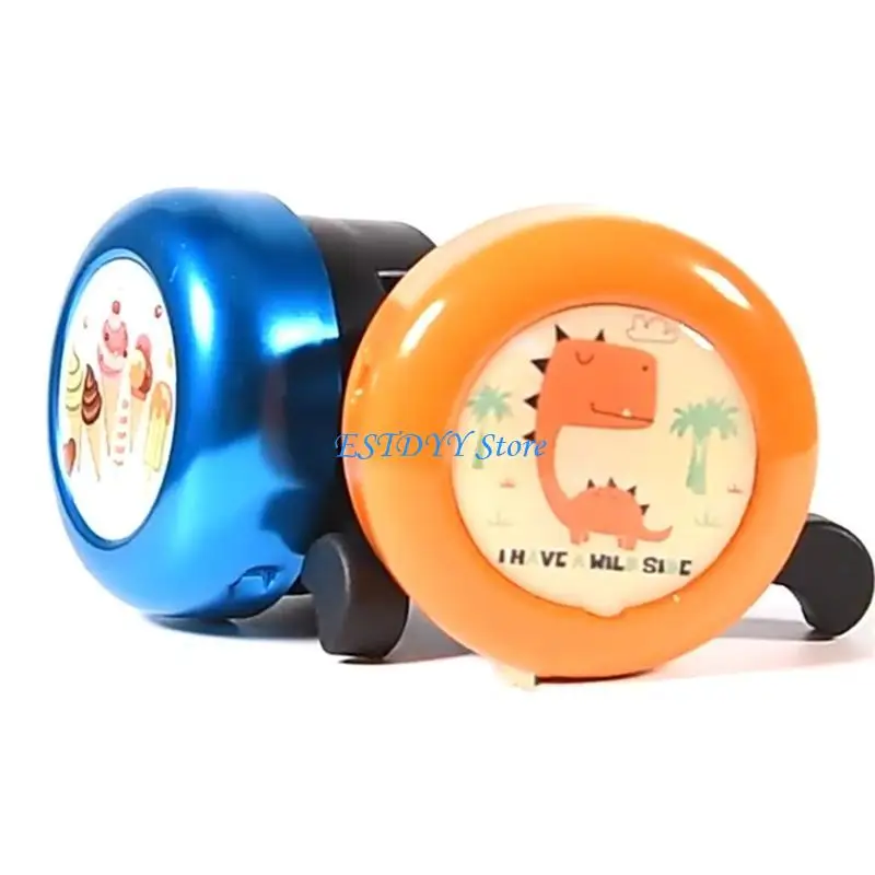 

G6DE Bikes Bells with Stickers Childrens Bikes Bells Loud Cyclings Ringing Horn for Road Mountain Bikes Scooter