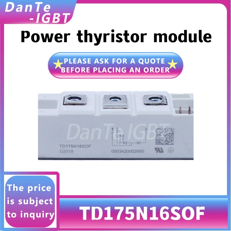 

Новый модуль TD175N16SOF, тиристор TD175N16, регулятор напряжения постоянного тока, оригинальный точечный