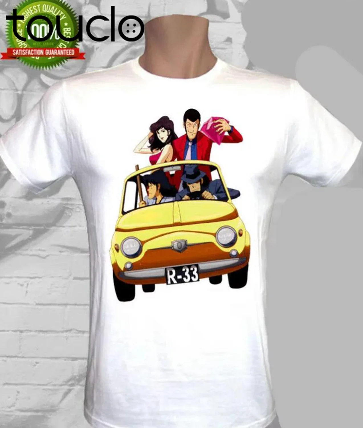 Camiseta de manga corta para hombre con estampado de dibujos animados de Lupin, estilo anime, novedad, moda, camisetas geniales para hombre