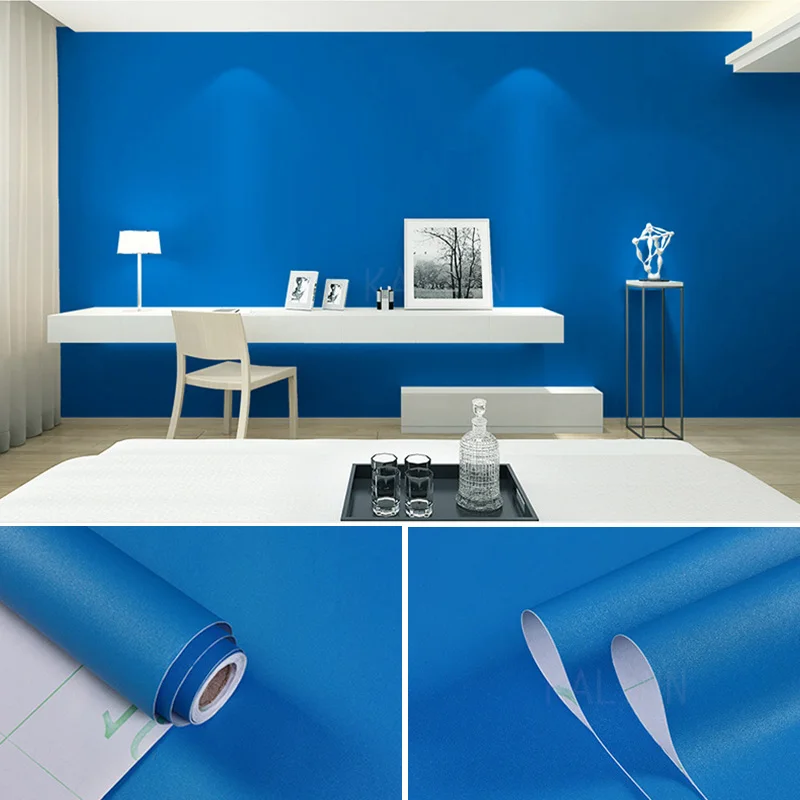 Mat Wit Vinyl Wallpapers Effen Kleur Contactpapier Zelfklevend Wandsticker Meubelkast Huisdecor Walll In Rollen