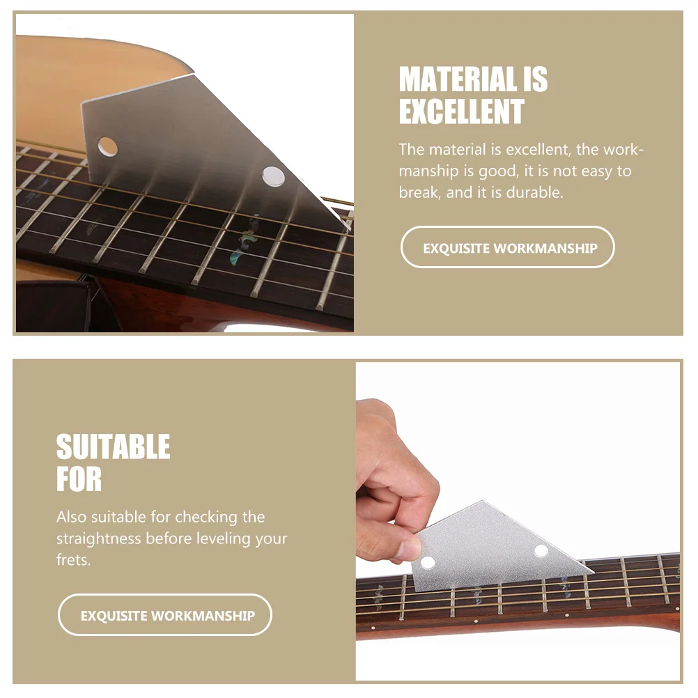 

Guitar String Ruler Maintenance Kit Fret Leveler Leveling Action for Wall-mounted Bass Tool