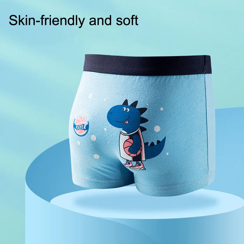 4 Pcs/Lot Children\'s Underwear Boys Panties Underpants Dinosaurs Helicopters Cars Cotton Breathable Kids Shorts Boy Boxer Briefs