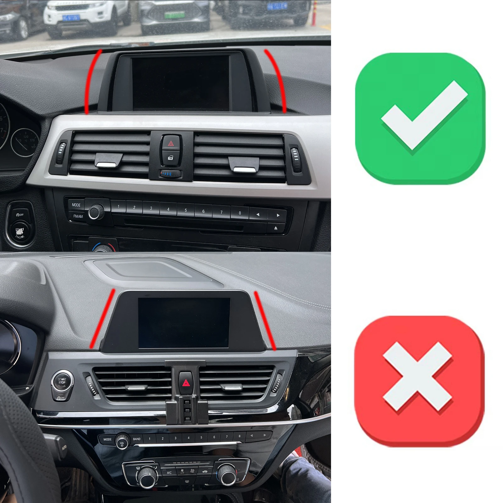 for BMW 1 Series F20 F21 2012~2019 6.5 inch LHD Auto Phone Holder Mount GPS Navigation Bracket Stable Car Accessories