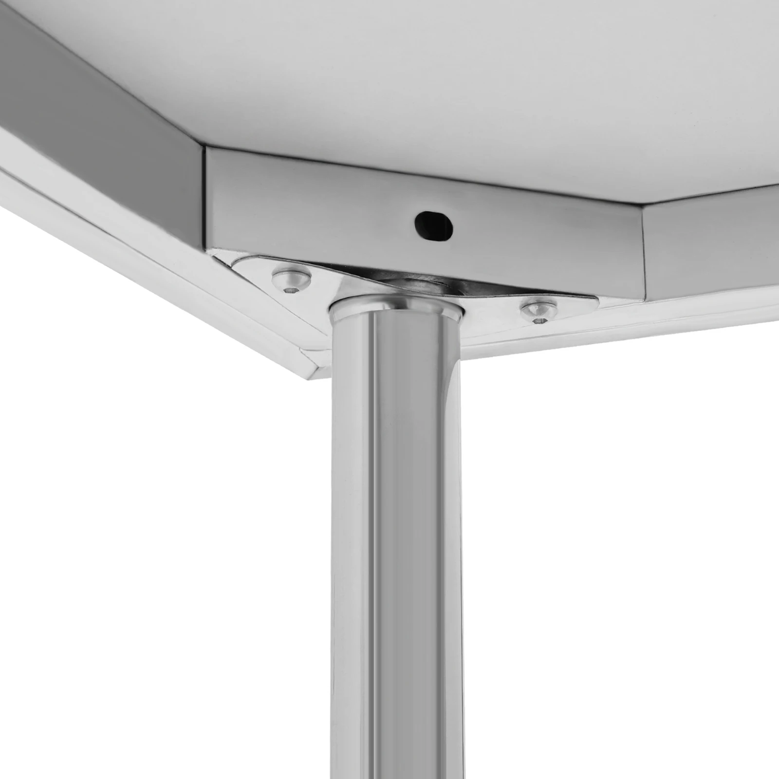 30*24*26in Adjustable Work Table, Stainless Steel Prep Table, Commercial Work Table Suitable for Kitchen, Restaurant, Garage