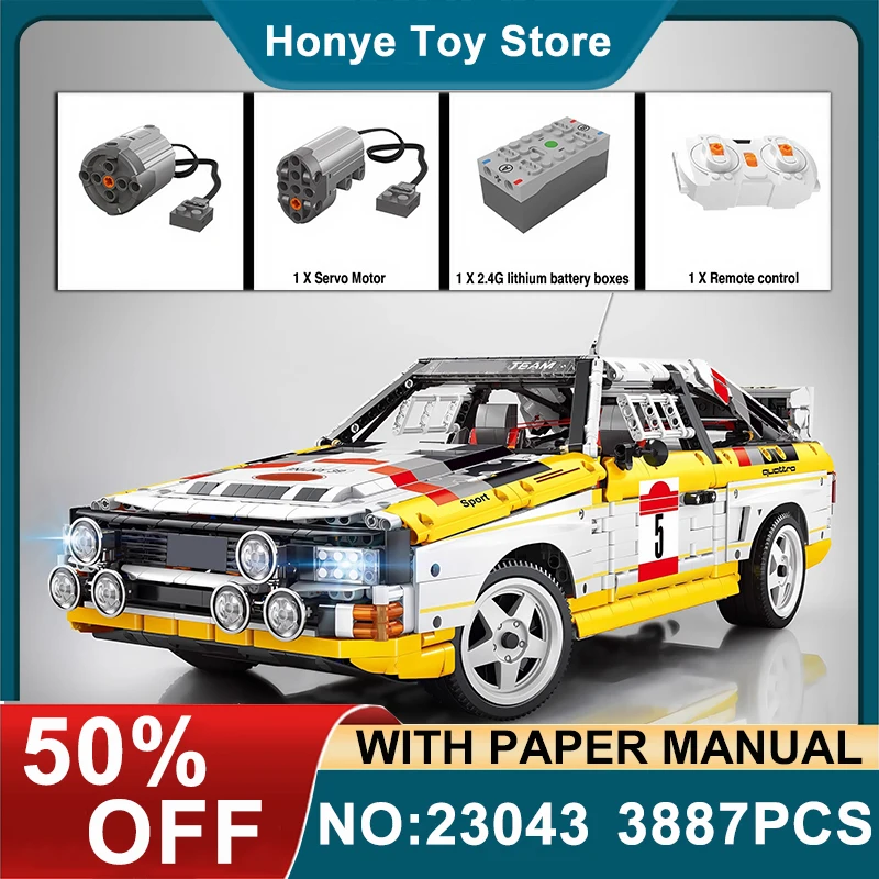 

High-quality YC-23043 1:8 MOC Technical Sports S1 Vehicle Collectible Building Blocks Brick Model DIY Toy Boy Christmas Gift Kid