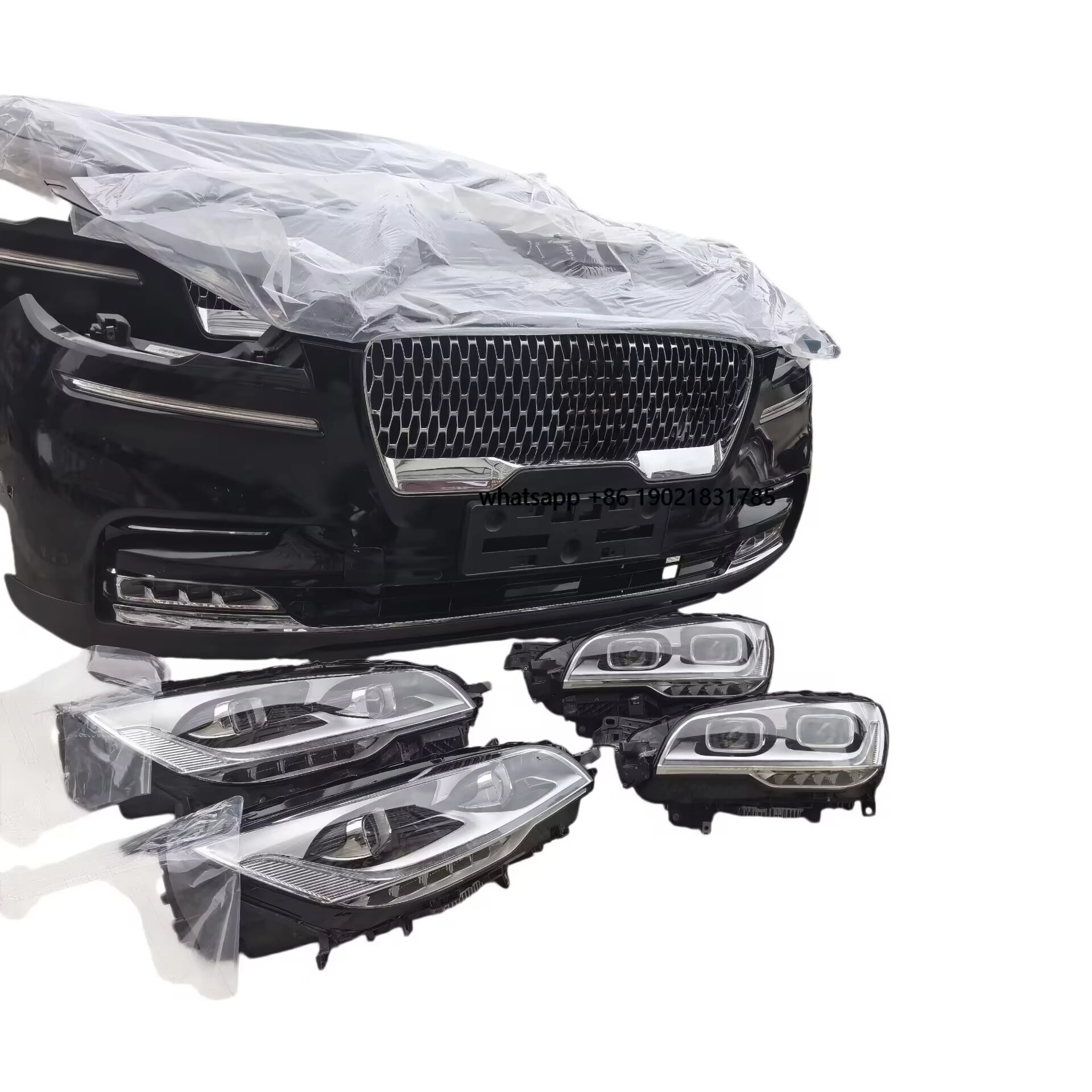 Lincoln Aviator Front Nose-Cut Bumper Panel Grille Radiator Headlight Combination High Quality Screw-On Park Assist Sensor
