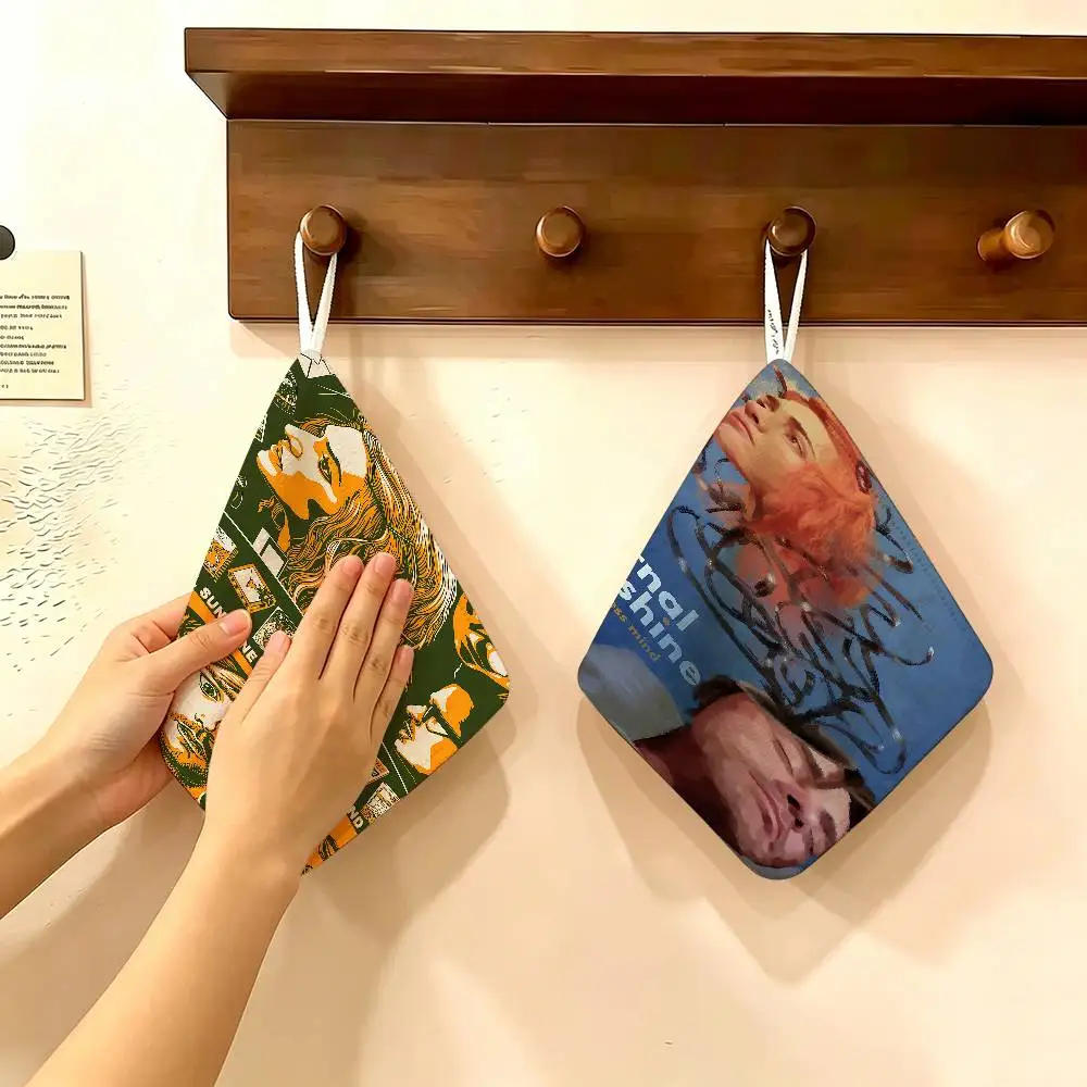 Eternal Sunshine Of The Spotless Mind Movie Household Hanging Towel, Polyester Cotton Hand Wiping Towel, Sturdy for Bathroom