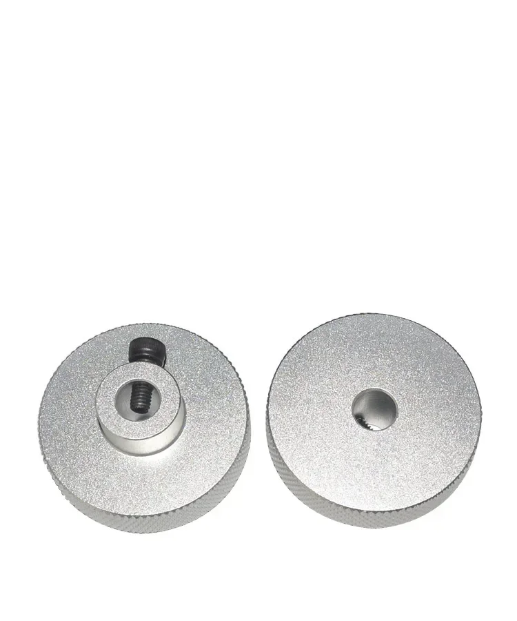 aluminum 17/23 stepper motor hand wheel jog knob 5/6.35/8/14mm bore size