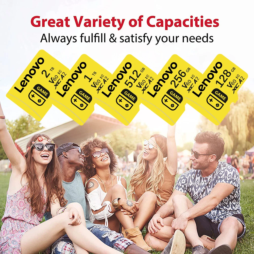 Lenovo 2TB 1TB Ultra Micro TF SD Flash Memory Card 128GB 256GB 1TB 512GB Micro SD Card 128 GB Dropshipping For Phone Switch PC