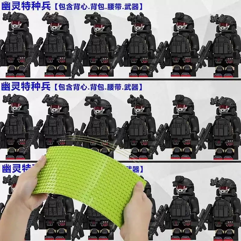 blocos-de-montar-minifiguras-militares-soldados-forcas-especiais-e-policiais-quebra-cabeca-infantil-para-meninos