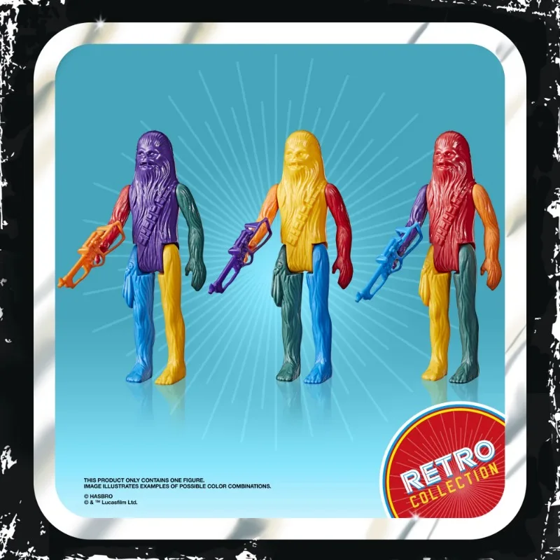 Hasbro Star Wars Military Action Figures, 4 Articuladas brinquedos retro, flashcards coloridos, presente de aniversário infantil, LSRC 3,75"