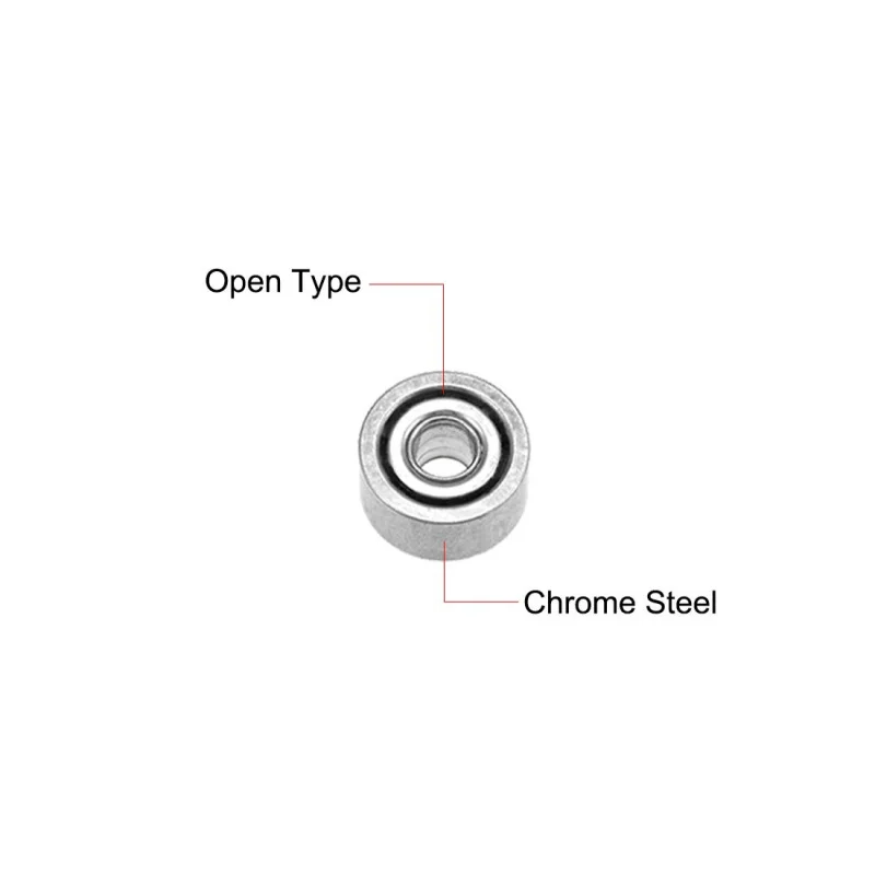 10pcs 681k Deep Groove Ball Bearings 1mm Inner Dia 3mm OD 1.5mm Bore Open Type Chrome Steel Z2 10pcs