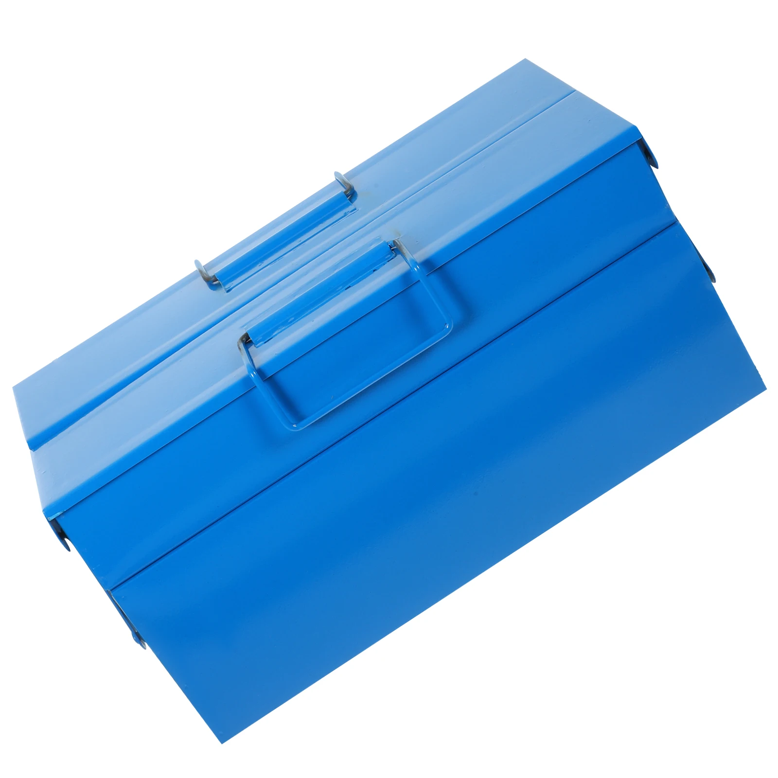 

1pc Tools Storage Box Heavy Duty Folding Tool Organizer Household Hardware Case Lock Portable Iron Toolbox Screwdrivers Wrenches