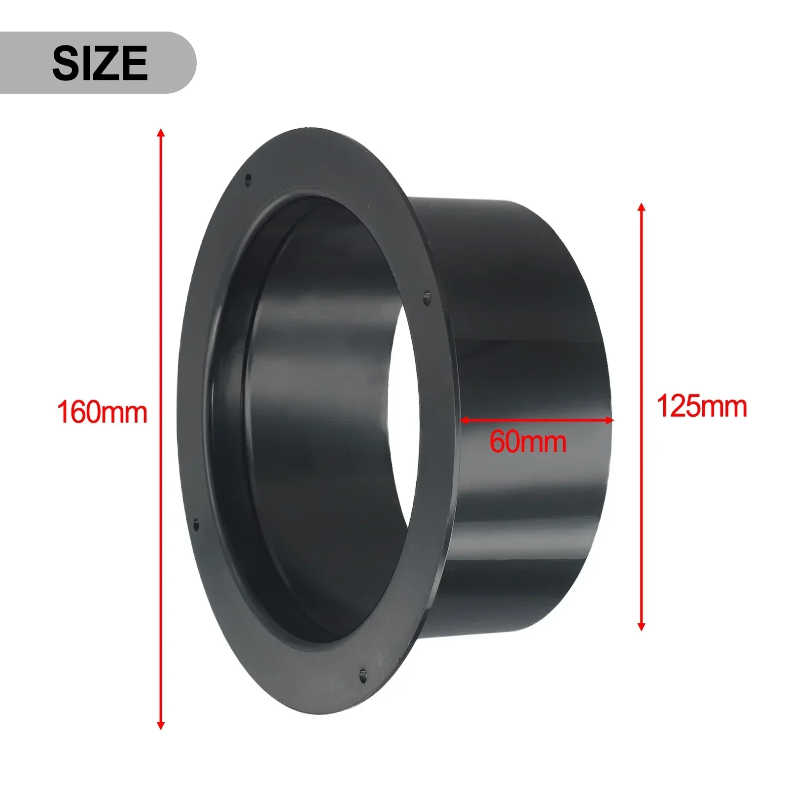 Vent Pipe Adapter Duct Joint For Ventilation Pipe High Quality Pipe Connection Parts Wall Flange Connector 100mm 125mm 150mm