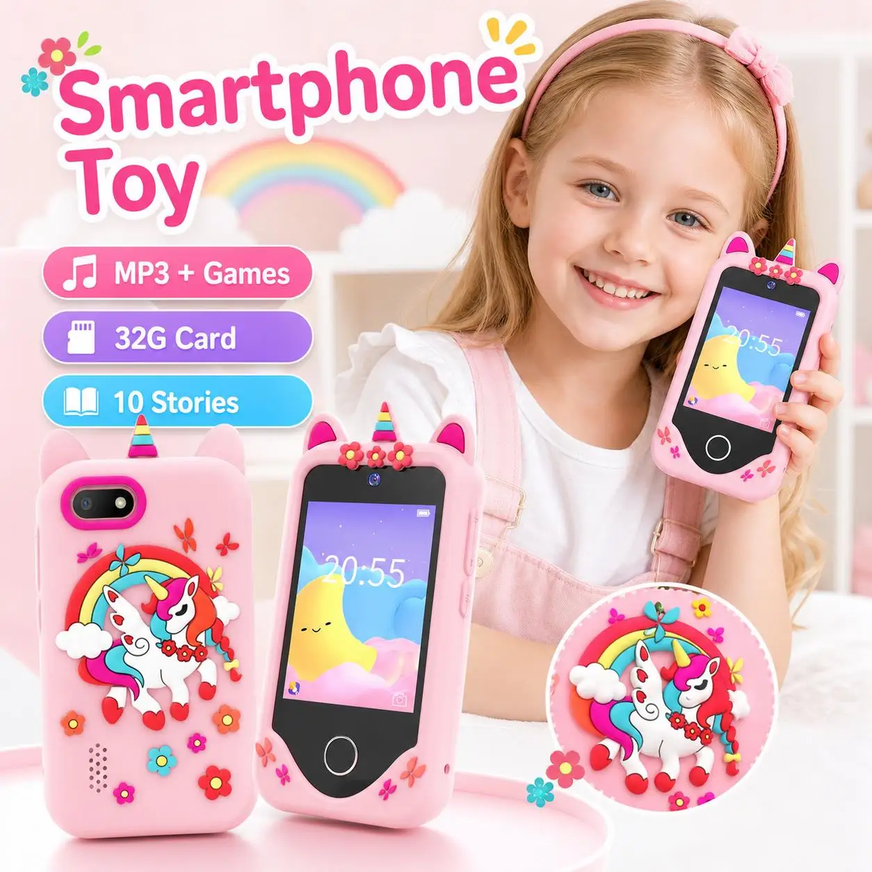 smart-toy-phone-kids-with-32g-card-camera-mp3-player-pretend-phone-children-learning-cell-phone-for-girls-boys-birthday-gifts