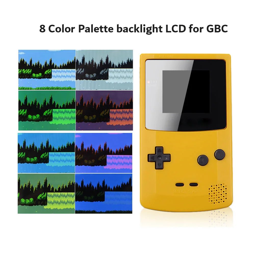 Ekran IPS LCD 2.2 cala do GBC z regulacją kolorów podświetlenia dla Gameboy Color, mniejszy rozmiar wyświetlacza, bez obudowy. — zdjęcie produktu 2