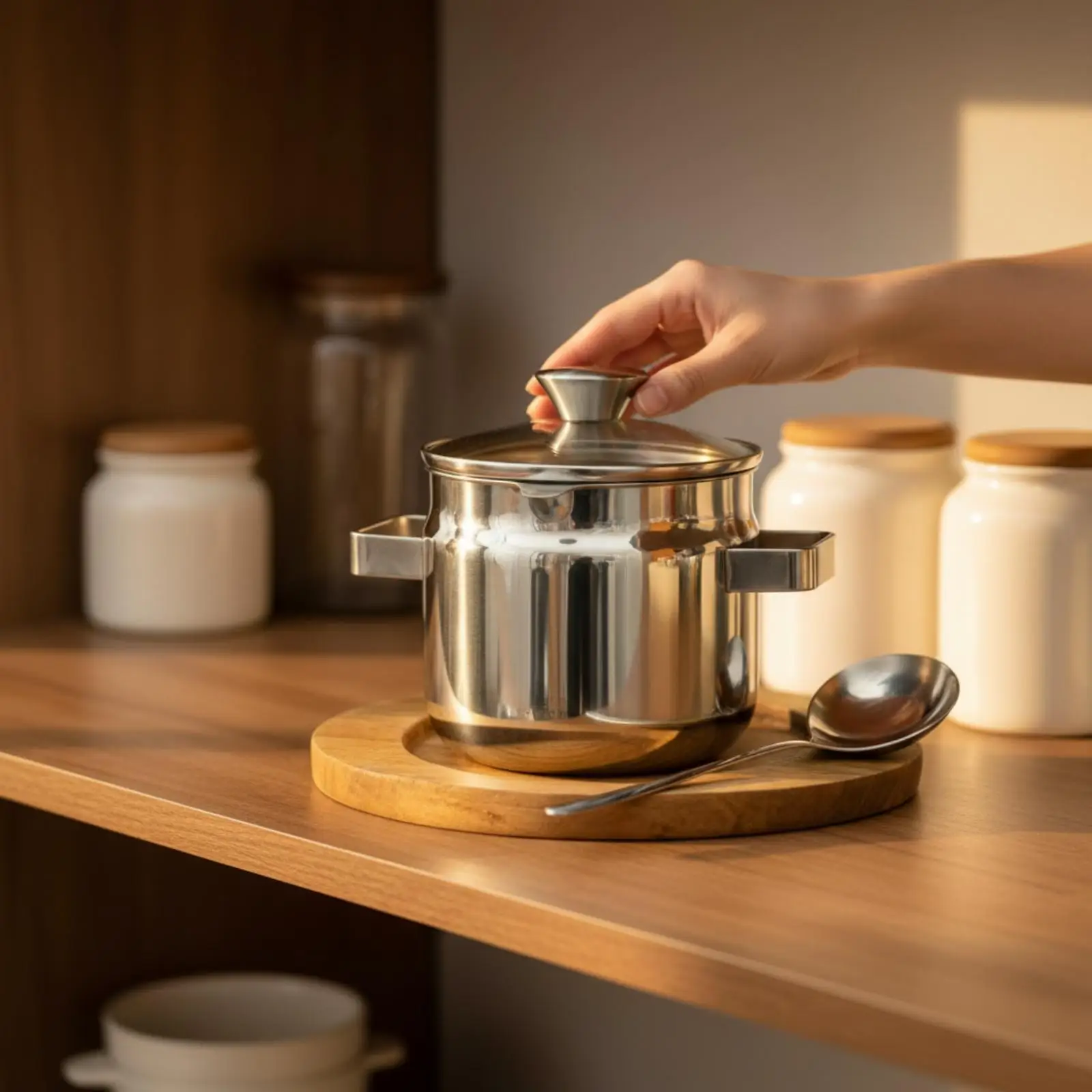 304 Stainless Steel Oil Storage Container with Lid and Removable Mesh Strainer for Kitchen Frying Pan Reuse