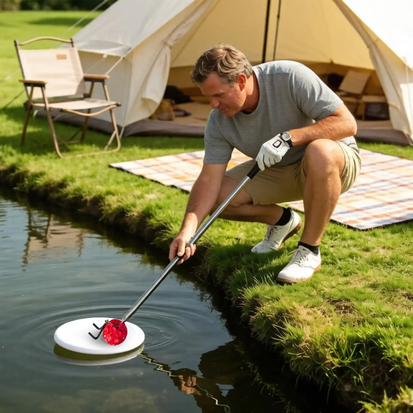 Golf Ball Collector Portable Telescopic Suction Cup 4.8 Meters Golf Ball Sucker Collector For Golfers Lawn Water Hazards Rocks view 3