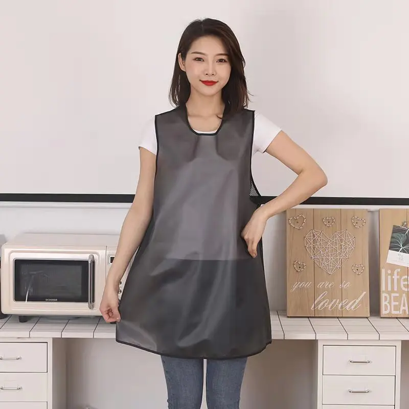 TPU waterproof, oil-proof, odor-free soft wear-resistant extended apron dining kitchen household vest