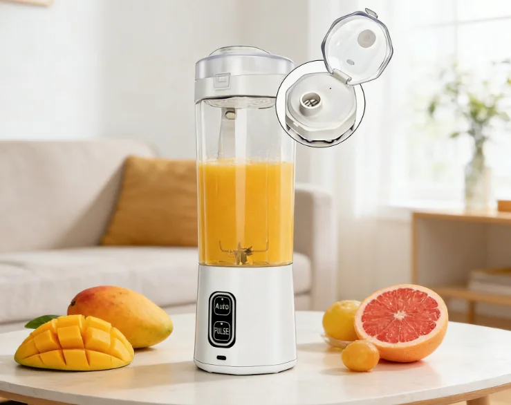 Portable Blender 360W USB Rechargeable Mini Juicer Cup 700ml Smoothie Maker Electric Mixer for Outdoor Travel Gym Home Kitchen