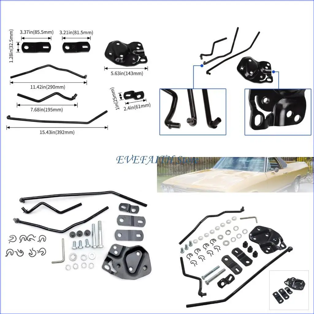

124B 4 Speeds Automobiles Shifting Linkage Assembly For Vehicle Shifting Sturdy Metal Construction 3733163