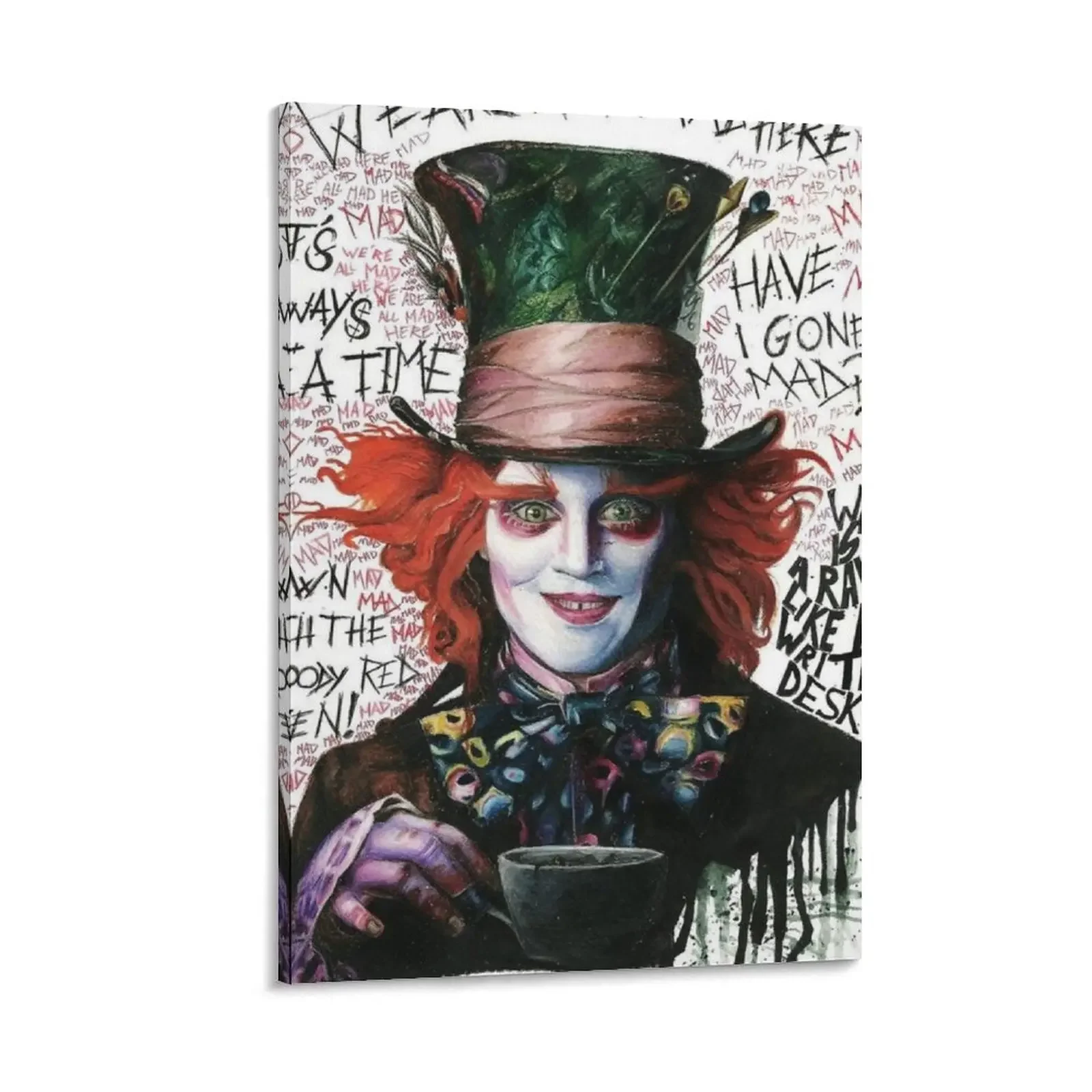 

mad hatter Canvas Painting Picture on the wall anime poster home decors accessories living room decoration