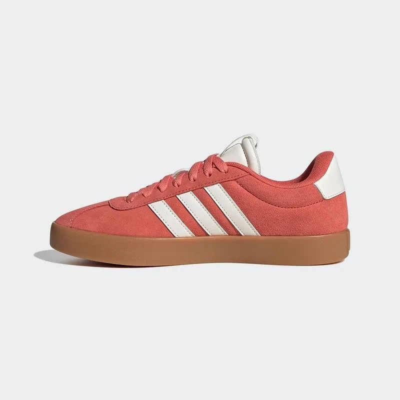 adidas VL COURT 3.0 German training shoes, casual classic basic style, comfortable and versatile, thin sole, low-top, women's model, red JP5327