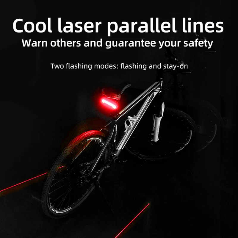 MEILAN X5 Bike Light Smart USB LED Wireless Remote Control Bicycle Rear Light MTB Road Laser Turn Signal Cycling Lamp Taillights