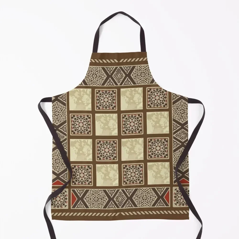 

Lebanese Backgammon Apron for women with pocket Kitchen Supplies Cooking Clothes Chef Accessory Apron