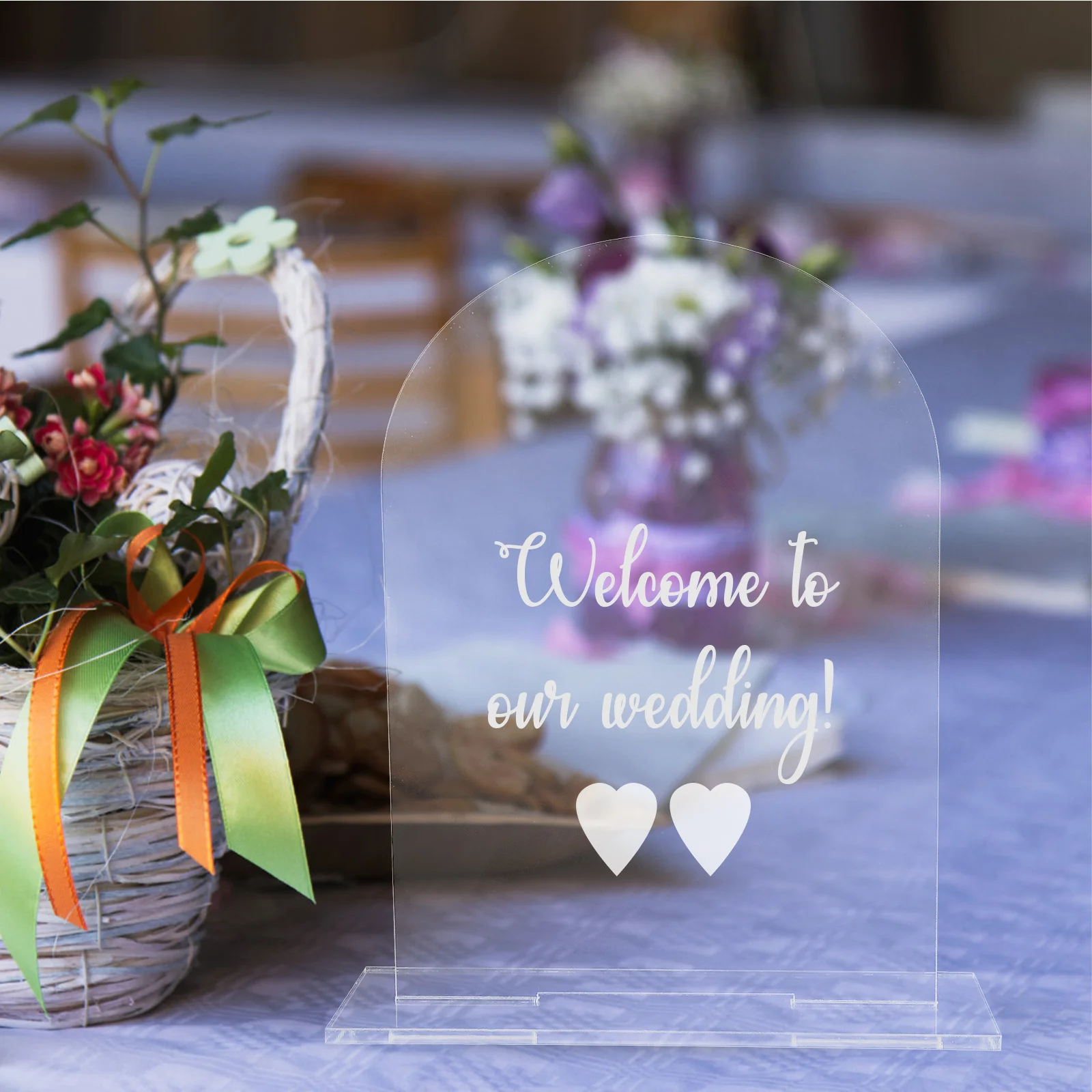 

5Pcs Acrylic Wedding Table Cards Blank Clear Cards for Reception Food Labels Party Supplies Food Labels Card