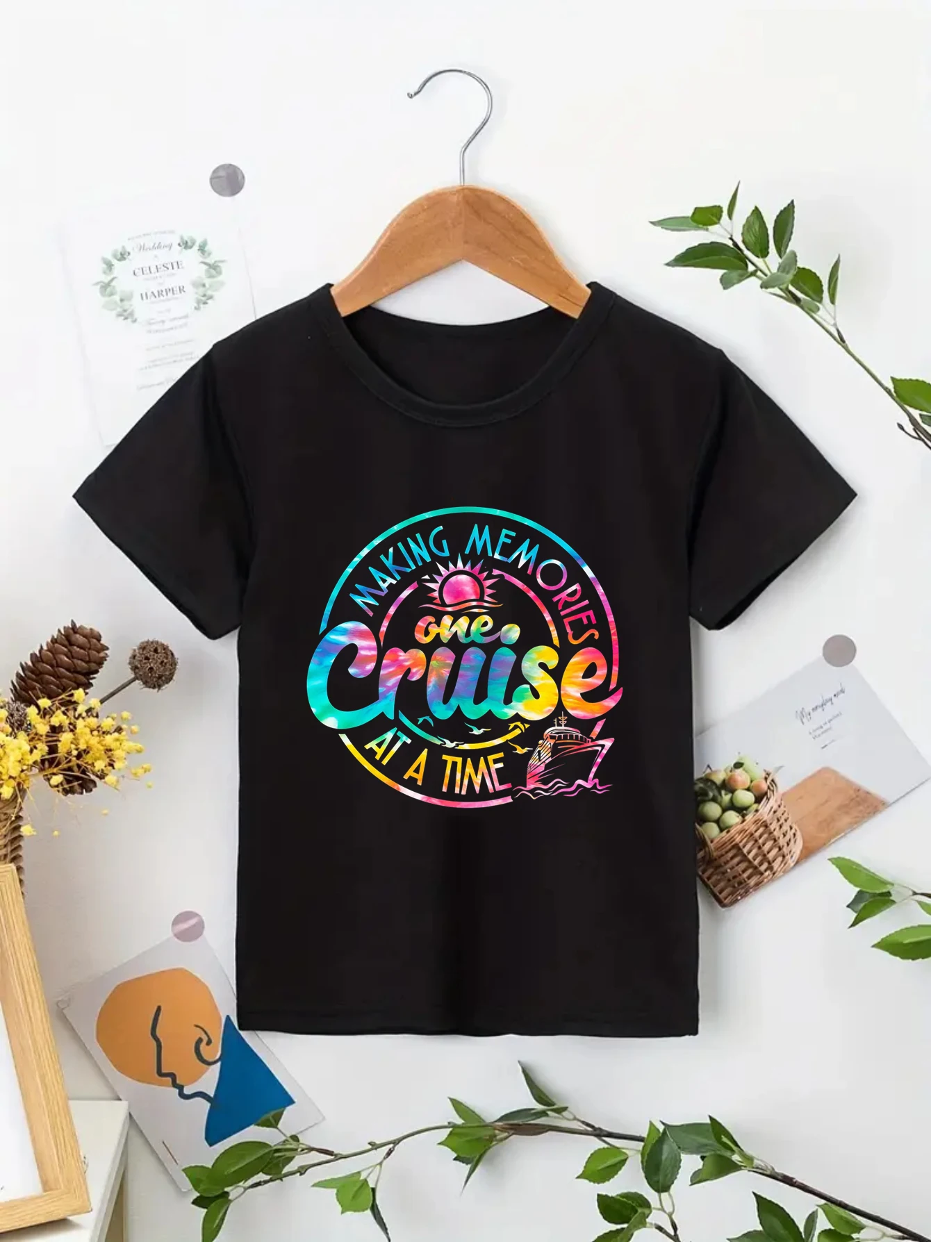 Cruise Squad 2026 Vibrant Color Cruise Graphic Boys/Girls T-Shirt  Funny Family Cruise Kids Summer Vacation Together Tshirt Tops