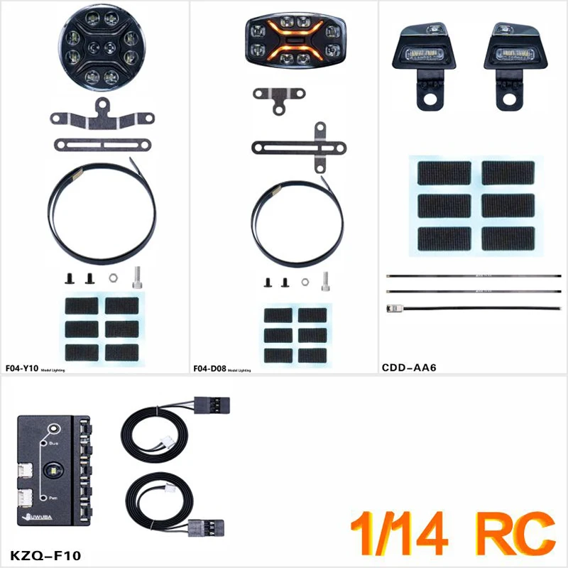 LED Roof Light Illumination Control Board for Tamiya 1/14 RC Truck for SCANIA 770S R620 for Volvo FH16 for ACTROS 3363 Car