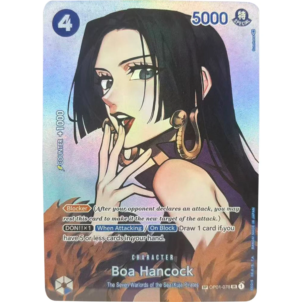 ONE PIECE Collection Cards Edward.Newgate Magellan Boa Hancock Sakazuki EN DIY High Quality Self Made Game Anime Cards Gift Toy view 3