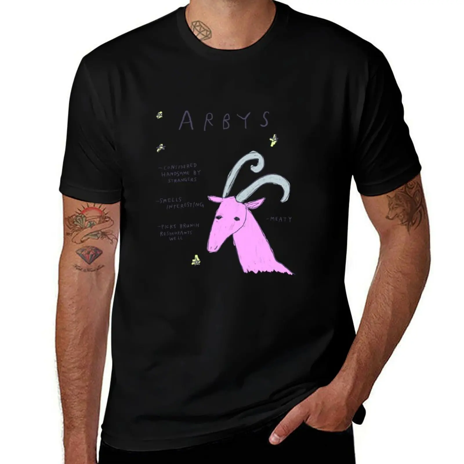 Arbys the Ram - Horror Scoops Asstrology T-Shirt Sweat Absorbing Sports Tee Shirt T-Shirt