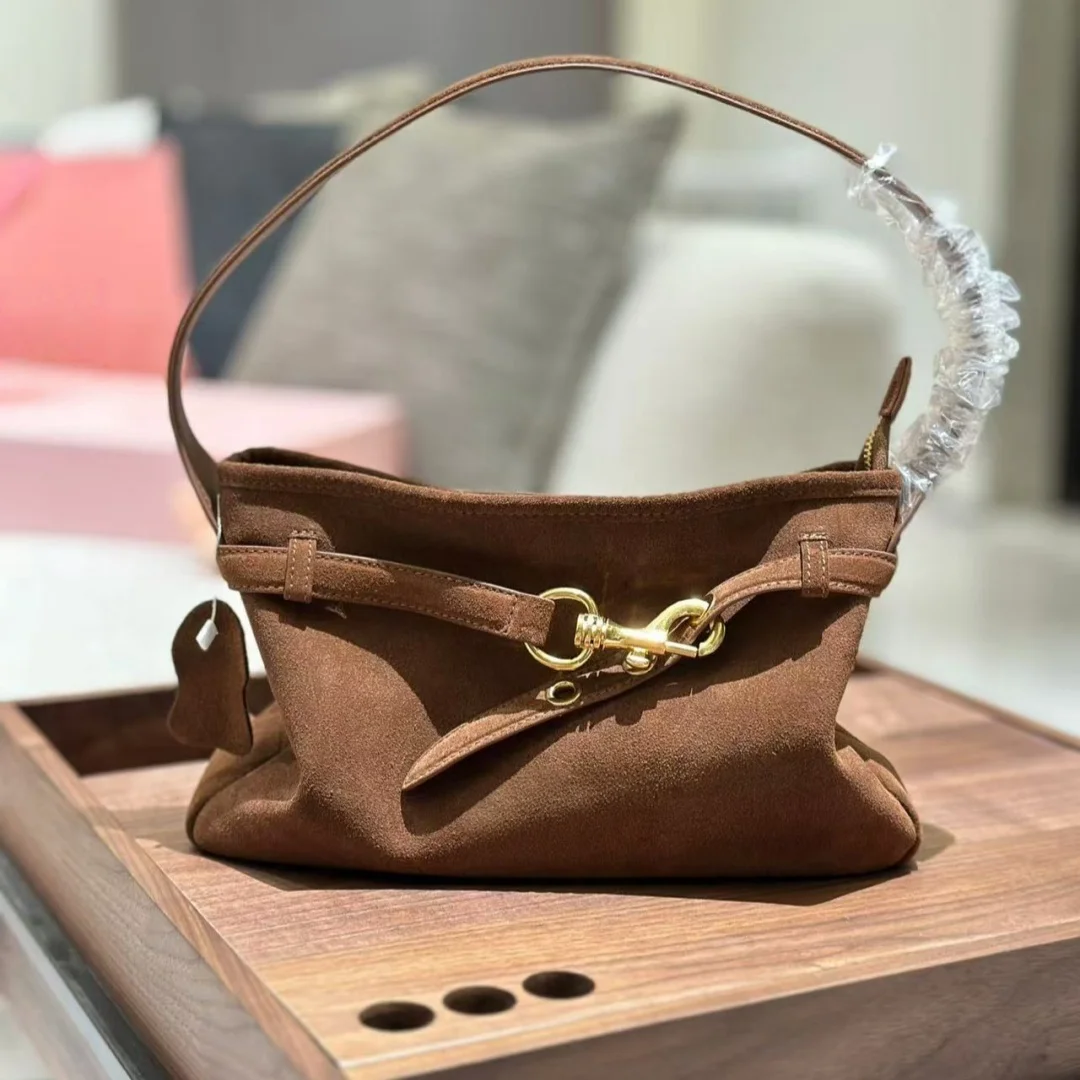 

New retro real leather commuter bags underarm handbag with high value and foreign style large-capacity crossbody Women's bag