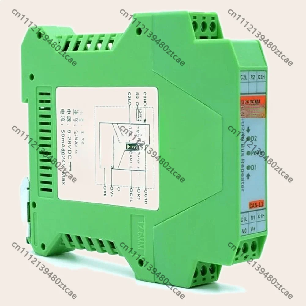 Industrial CAN Bus Isolated Repeater Module Safety Barrier DIN Rail Moun