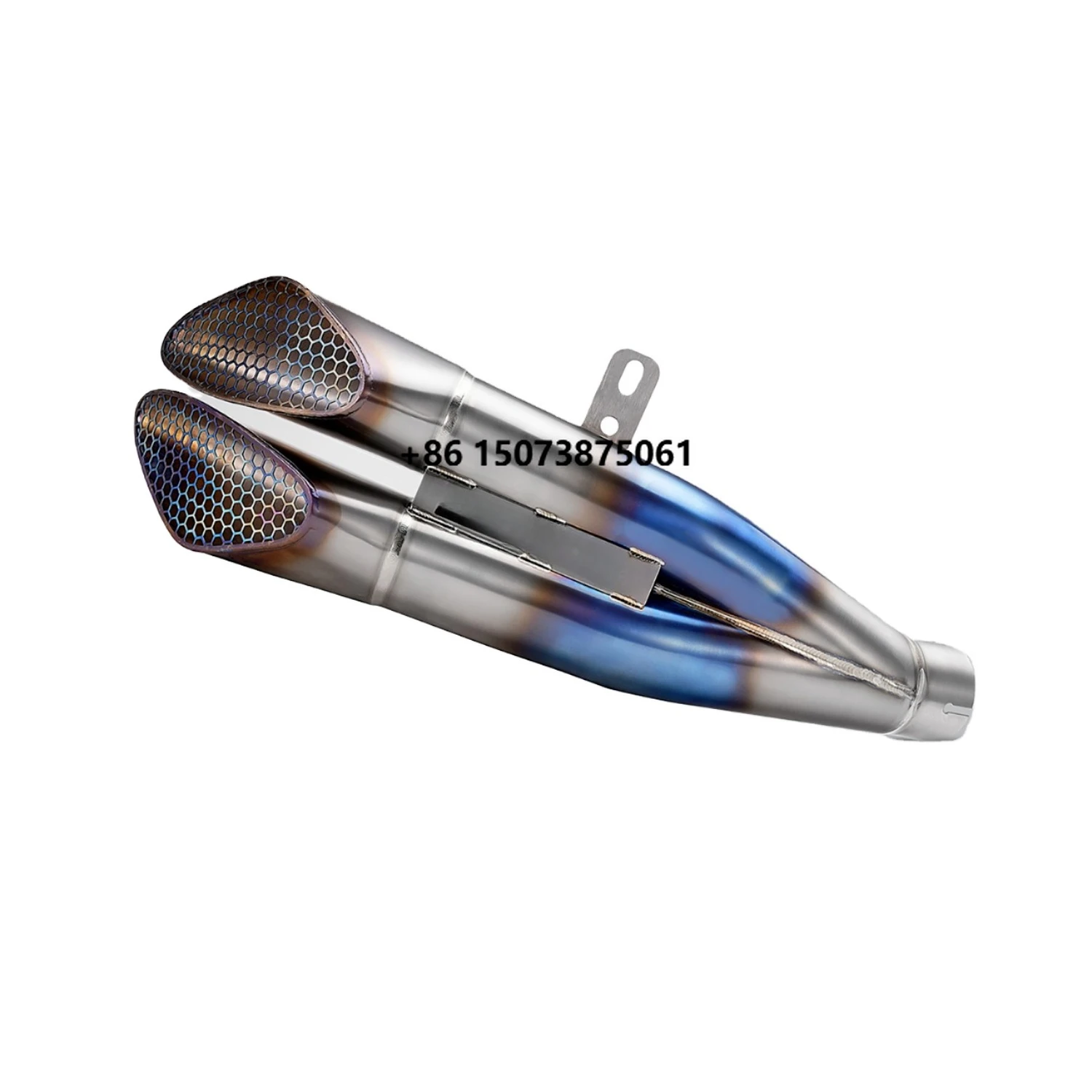 NlkHanm New Titanium Alloy Honeycomb Forged Motorcycle Exhaust Muffler Kit Slip-On Line  ZX6R 2021-2024 Retrofit/Upgrade