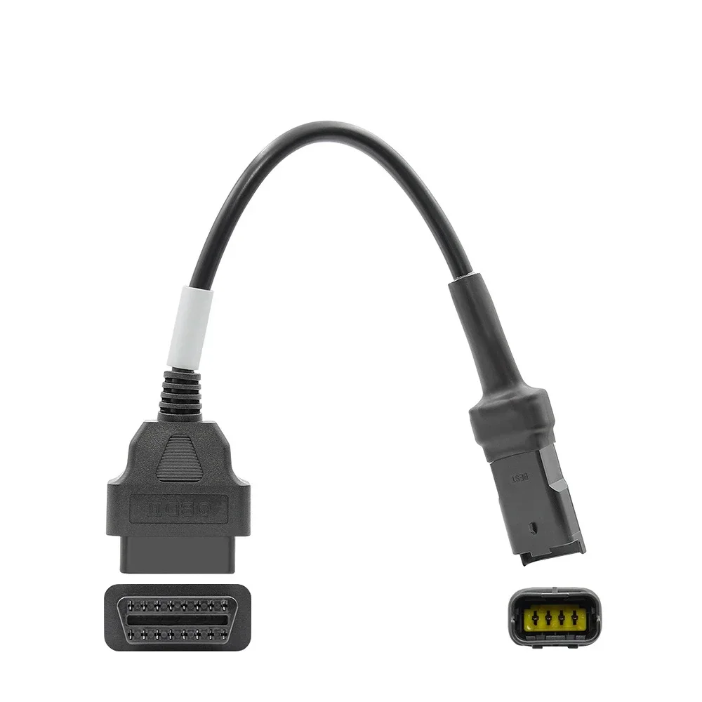 สายเคเบิลรถจักรยานยนต์ OBD2ใหม่สำหรับดูคาติ4พินสายวินิจฉัย4Pin OBD2อะแดปเตอร์16ขาปลั๊กตรวจจับความผิดพลาดของเครื่องยนต์