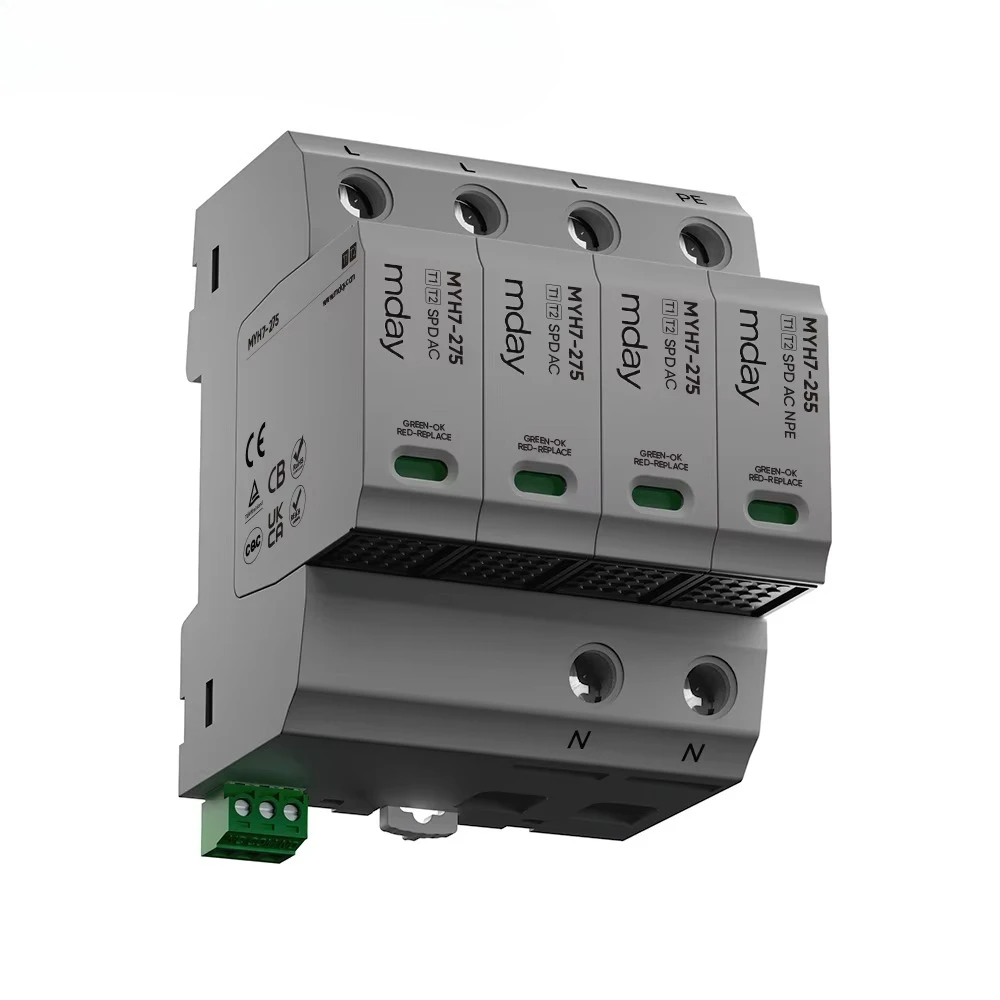 T1 + T2 AC surge protection plug surge protector for Plc digital input